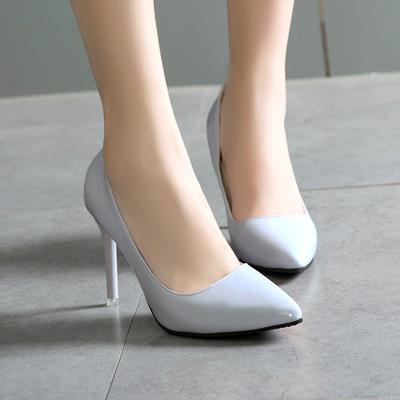 Весна 2025 года, новые однотонные туфли на высоком каблуке, женские туфли-шпильки, корейская версия, тонкие туфли, заостренные светлые босоножки в наличии