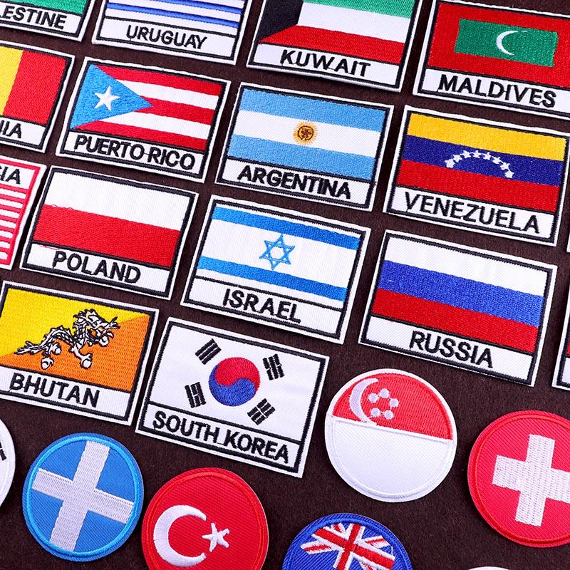 Флаг/Вышитая нашивка Нашивки на одежду Вышитые нашивки для одежды термоклеящиеся военные нашивки значки полосы