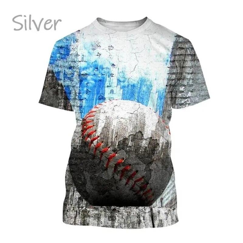 Лидер продаж, бейсбольная футболка с принтом, индивидуальная 3D футболка, спортивная софтбольная футболка унисекс в стиле Харадзюку, быстросохнущая футболка с короткими рукавами, топ