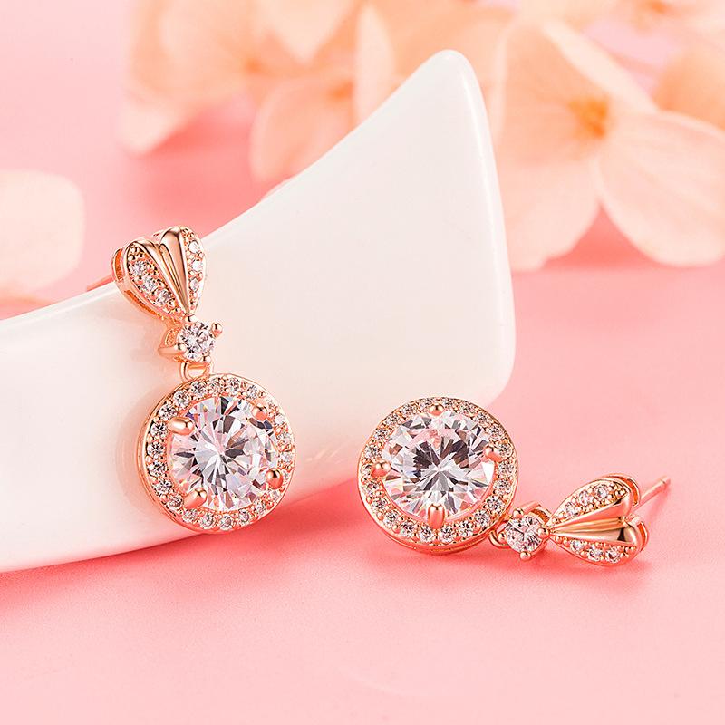 Sace Gems Classic Copper Alloy Zircon Earrings for Women Wedding Party Gifts