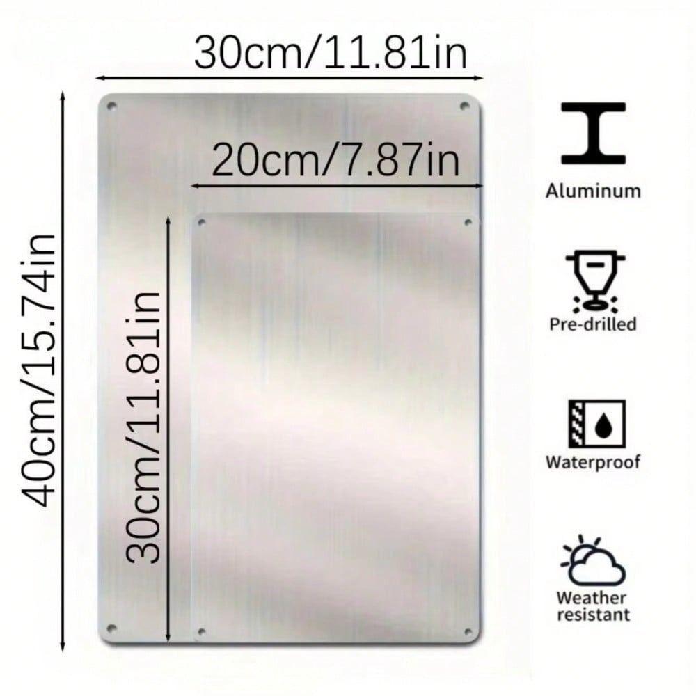 Металлическая настенная живопись Винтажная табличка 20x30см Декор патио