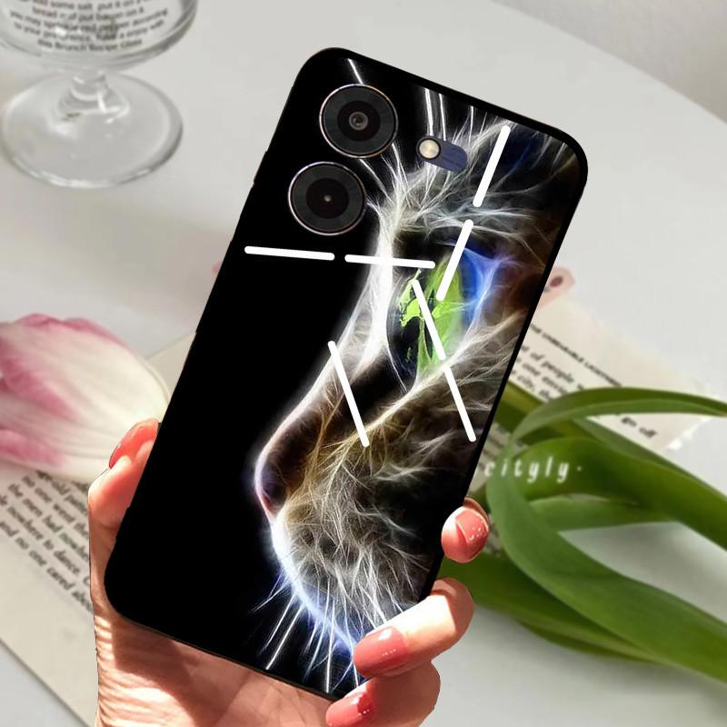 Чехол для Tecno Pova 5 Pro 5G Pova5 4G Мягкий Силикон ТПУ Задняя Крышка Телефона Для Tecno Pova Neo 3 Ударопрочный Бампер LH6n Мультяшный