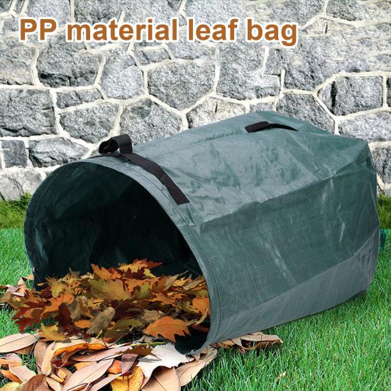 Мешок для садовых отходов, многоразовый мешок для сбора листьев и сорняков с усиленными ручками, мусорные мешки для газона и опавших листьев для погрузки листьев и мусора
