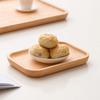 Wooden Dish Decor Tray Japanese Tableware Solid Wood Plate Fruit and Hotel Barbecue and Wooden Dining Plate Rubber Wooden Tray