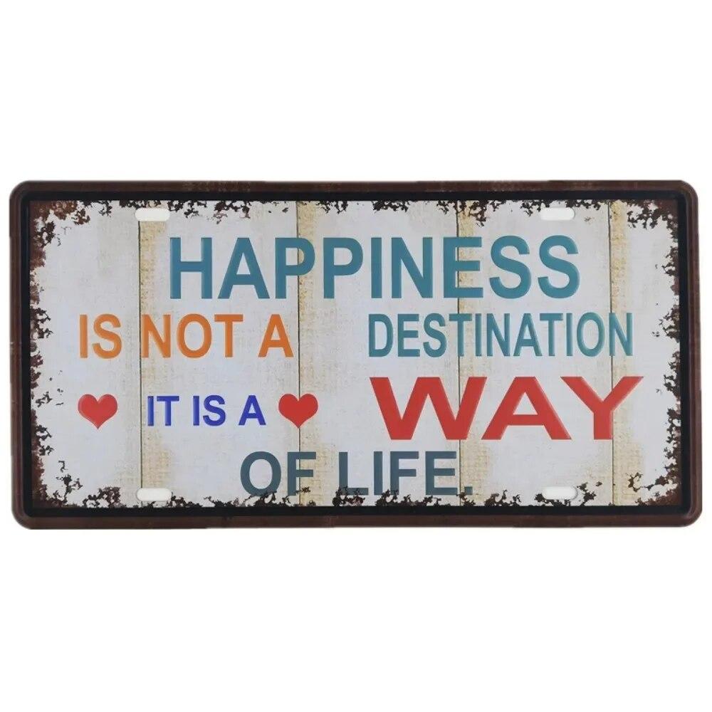 Metal Tin Sign Car License Plate Beer Beach USA Art Poster Shabby Plaque Iron Poster Pub Wall Sticker Decor