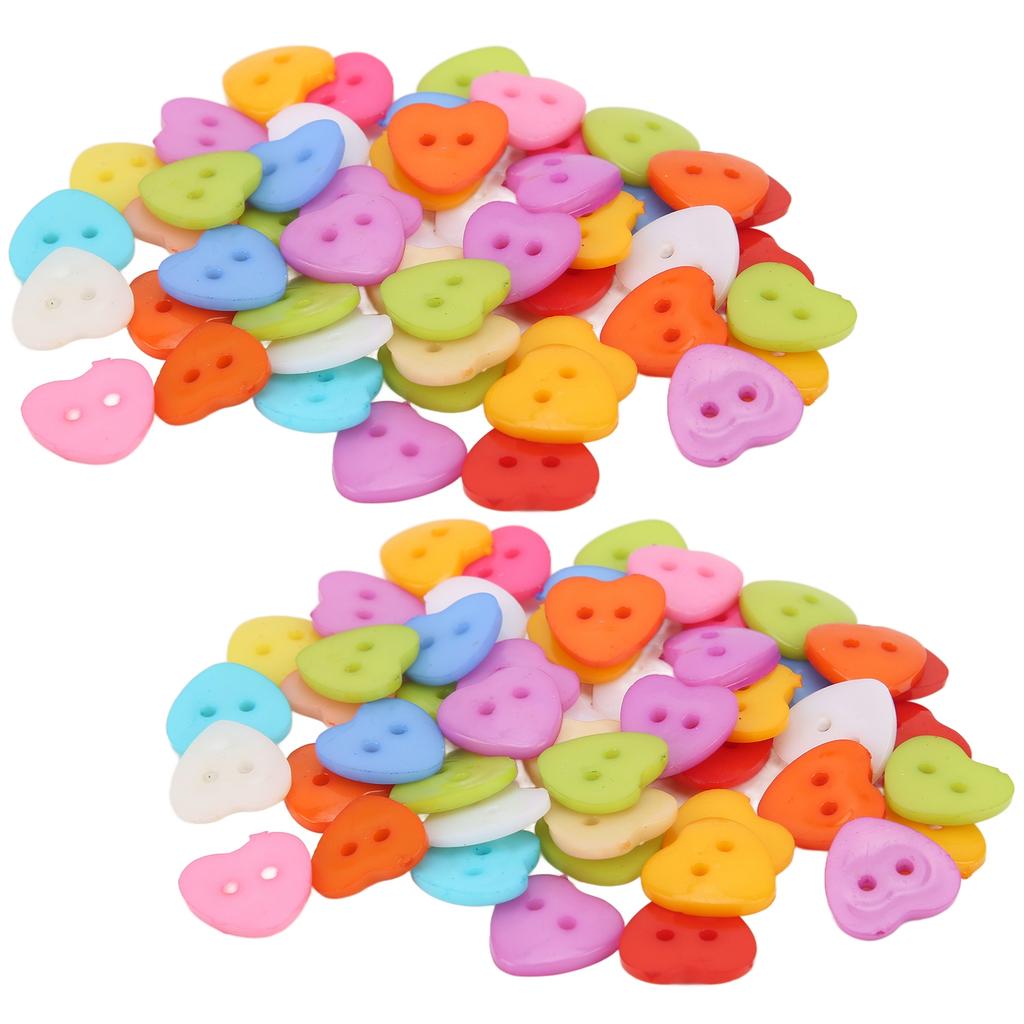 100pcs Sewing Buttons Resin NonFading DIY HandMade Clothing Accessories for Decoration(15MM )