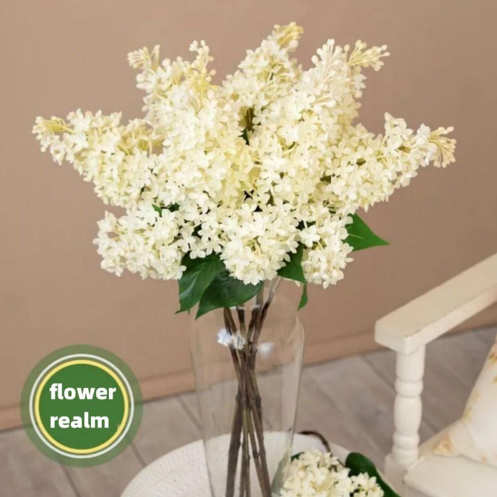 Розовый Искусственный Силиконовый Сиреневый Цветок 75 См Фиолетовые Искусственные Растения Симуляция Пластиковый Искусственный Цветок Украшения для Гостиной