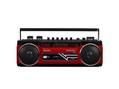 SANSUI Bluetooth-радиокассетный плеер с картой воспроизведения MP3 [совместим с USB/SD] SCR-B2 [RD]