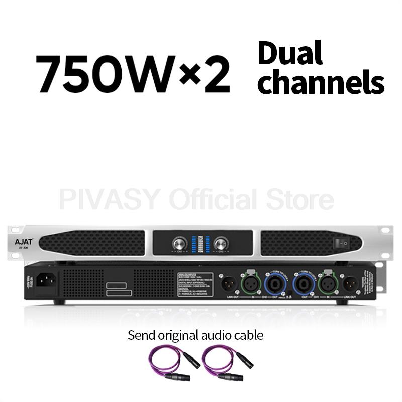 750-2000 Вт*2 Мощный профессиональный усилитель звука 2/4-канальный Hi-Fi цифровой сабвуферный усилитель для сцены, домашнего кинотеатра, усилитель звука