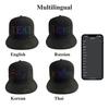 LED Pixel Screen Cap RGB Colorful LED Screen Cap App Connection Detachable Screen USB Charging Display Message Hat Adjustable Buckle Event Party Hat