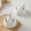 Ceramic Mortar And Pestle Set for Grinding Spices Herbs And More Kitchen Decor Essential Durable Herb Grinder Pill Crusher