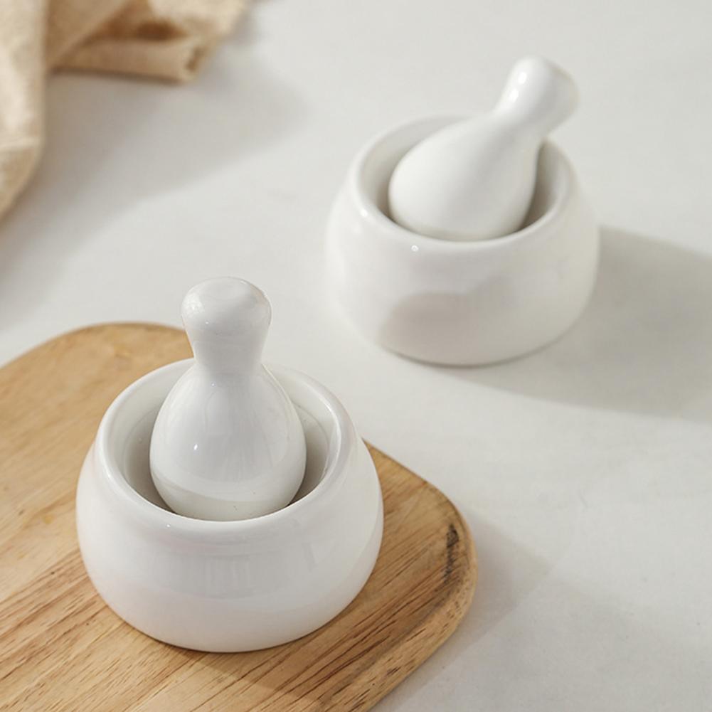Набор керамических ступок и пестика для измельчения специй, трав и многого другого, кухонный декор, незаменимая прочная измельчитель для трав, дробилка для таблеток