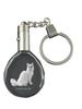 Turkish Van Cat - Fob with Cat Photo, Crystal Key Ring In Gift Box, Unique Gift by Brand
