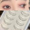 5 Pair Lashes Natural Lower Eyelashes False Eyelashes Handmade Clear Band Bottom Fake Lashes Extension Makeup Tools Eye Lashes