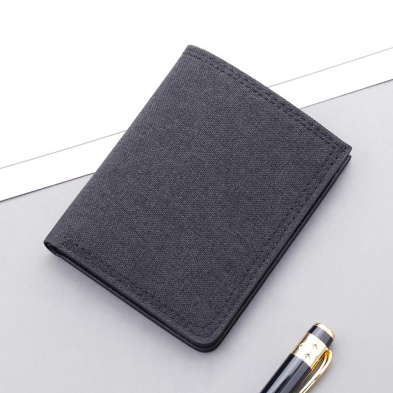 Мужской модный холщовый кошелек, короткий кошелек, чехол для кредитных карт, сумка, держатель для карт, кошелек, сумка для денег, держатель для банков