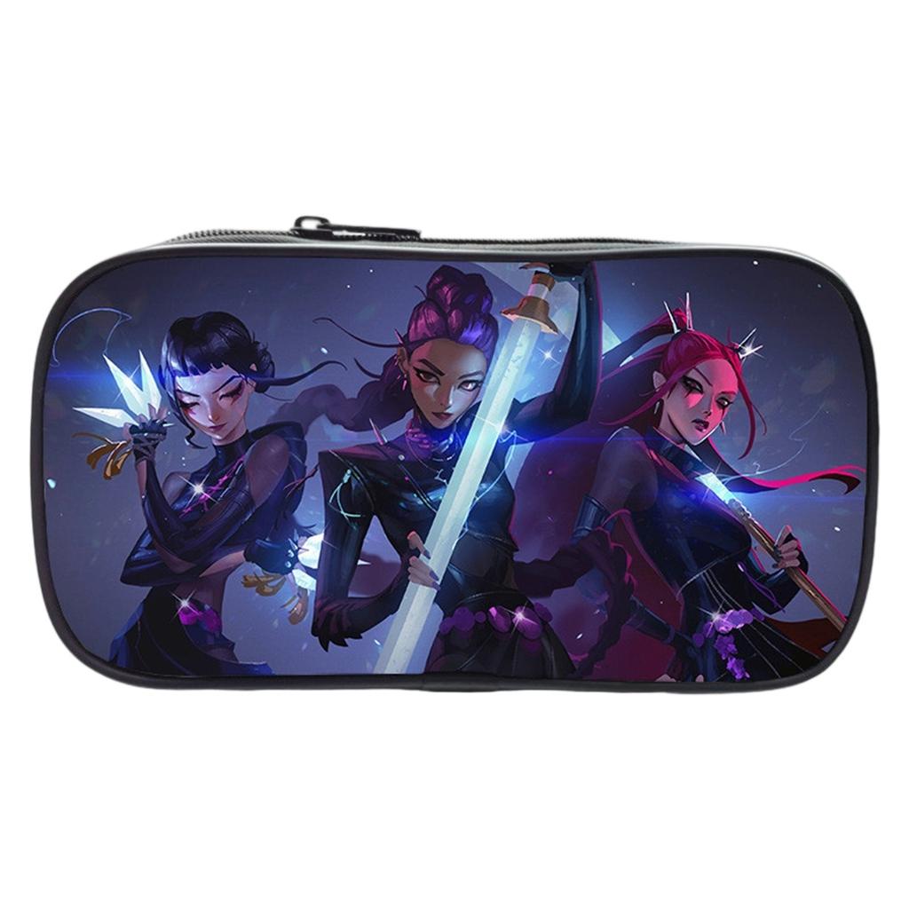 KPOP Девочки Мультяшный Пенал Пенал для Начальной Школы Сумка для Канцелярских Принадлежностей Детский Пенал Аниме Принт