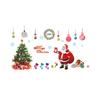 Vintage222-2PC Christmas Vinyl Window Wall Stickers Decal Snowman Removable Home Decor KTY