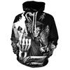 Hoodie Men Punk Skull 3D Print Fashion Skeletor Y2k Graphic Casual Goth Streetwear Long Sleeve Pullover Spring  Autumn Oversized Top
