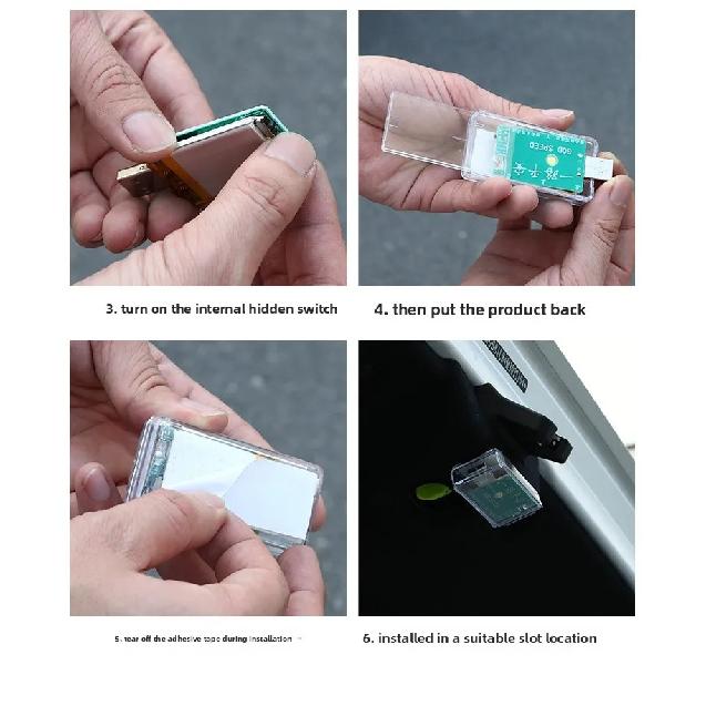 The trunk light of the car features gravity-sensing led wireless lighting with a wireless reading lamp