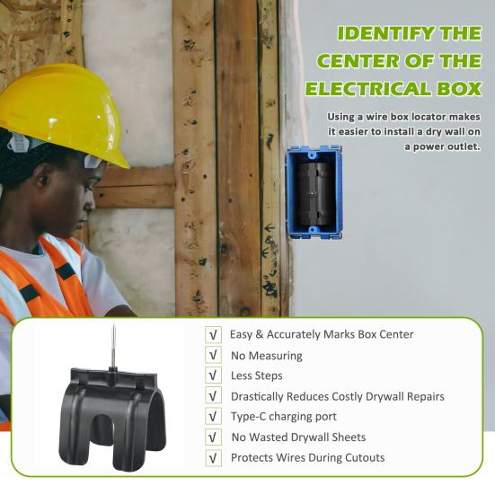Маркер для розеток, 5 шт., износостойкий, прочный, простая установка, удобный инструмент для маркировки гнезд для гипсокартона, товары для дома