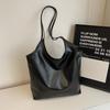 Modern Capacity Large Womens Tote Bag Cozy Pu Handbag Available In Black Brown Khaki And