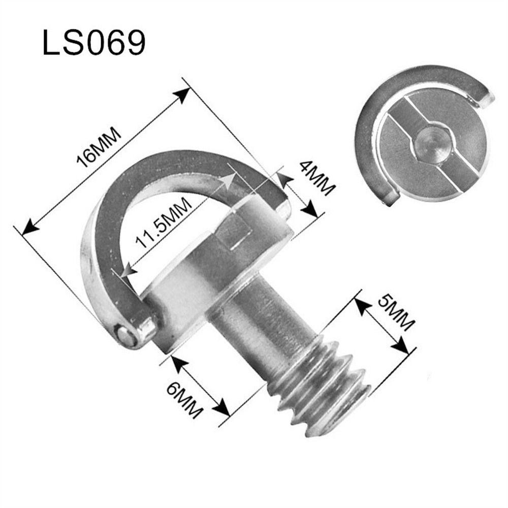Silver Screw Adapter Fixed Adapter For DSLR 1/4 Inch Screw Camera Screw D-Ring Screw Tripod Screw