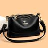Middle-aged Mother Bag New Shoulder Bag Fashionable and Versatile Three-layer Soft Leather Multi-layer Large-capacity Women's Bag