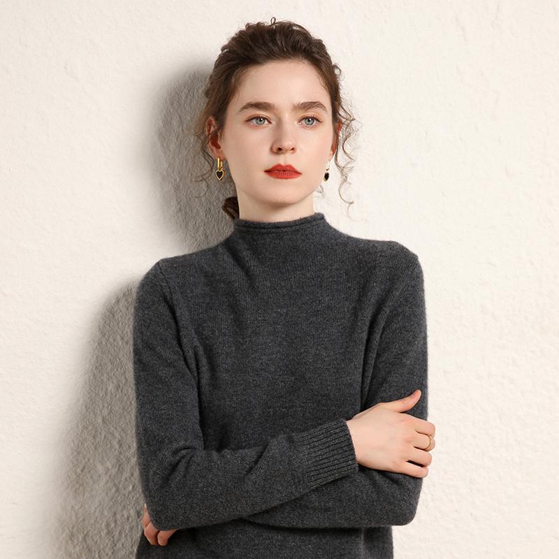 Женский кашемировый свитер Qinghe Cashmere 100% кашемир Женский осенне-зимний кашемировый свитер Мягкий и теплый