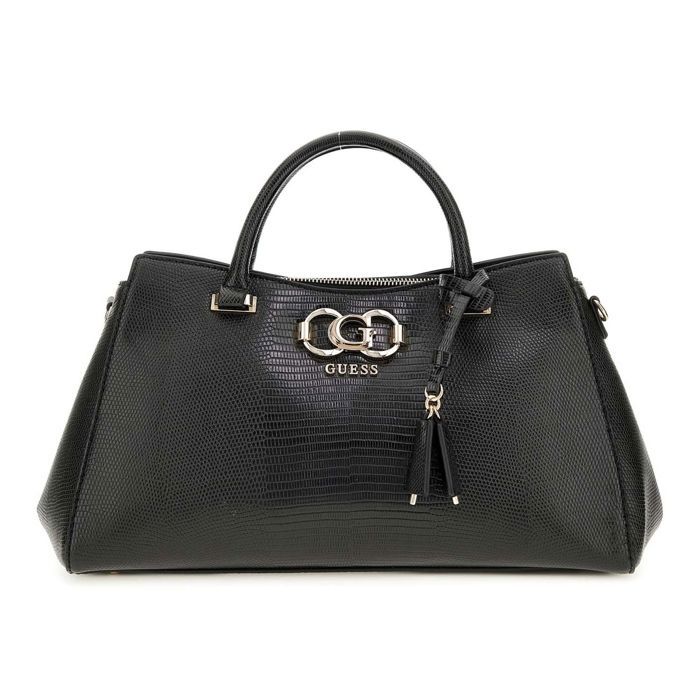 GUESS Sac à main noir pour femme - Salinge Luxury Satchel 314063