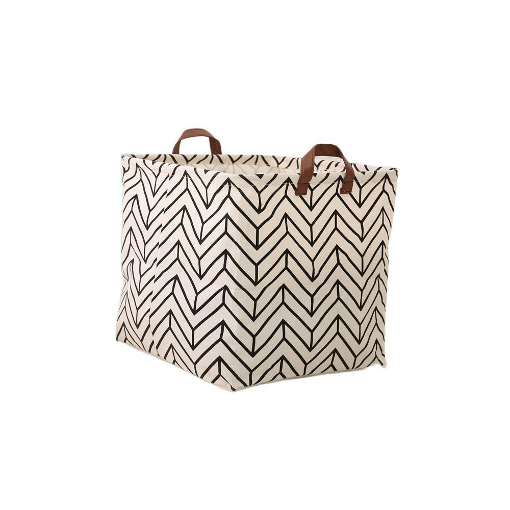 Корзина для белья большой емкости из хлопка и льна, корзина для белья с милой печатью, настольная корзина для белья