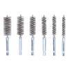 6PCS Bore Brush 4in Rust Proof Twisted Wire Cleaning Brush with 14in Hex Shank for Electric Drill