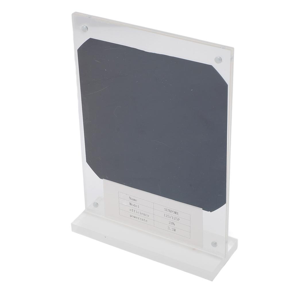 Mini Solar Panel 3.3W Monocrystalline Silicon Acrylic Portable Solar Panel for Science Project