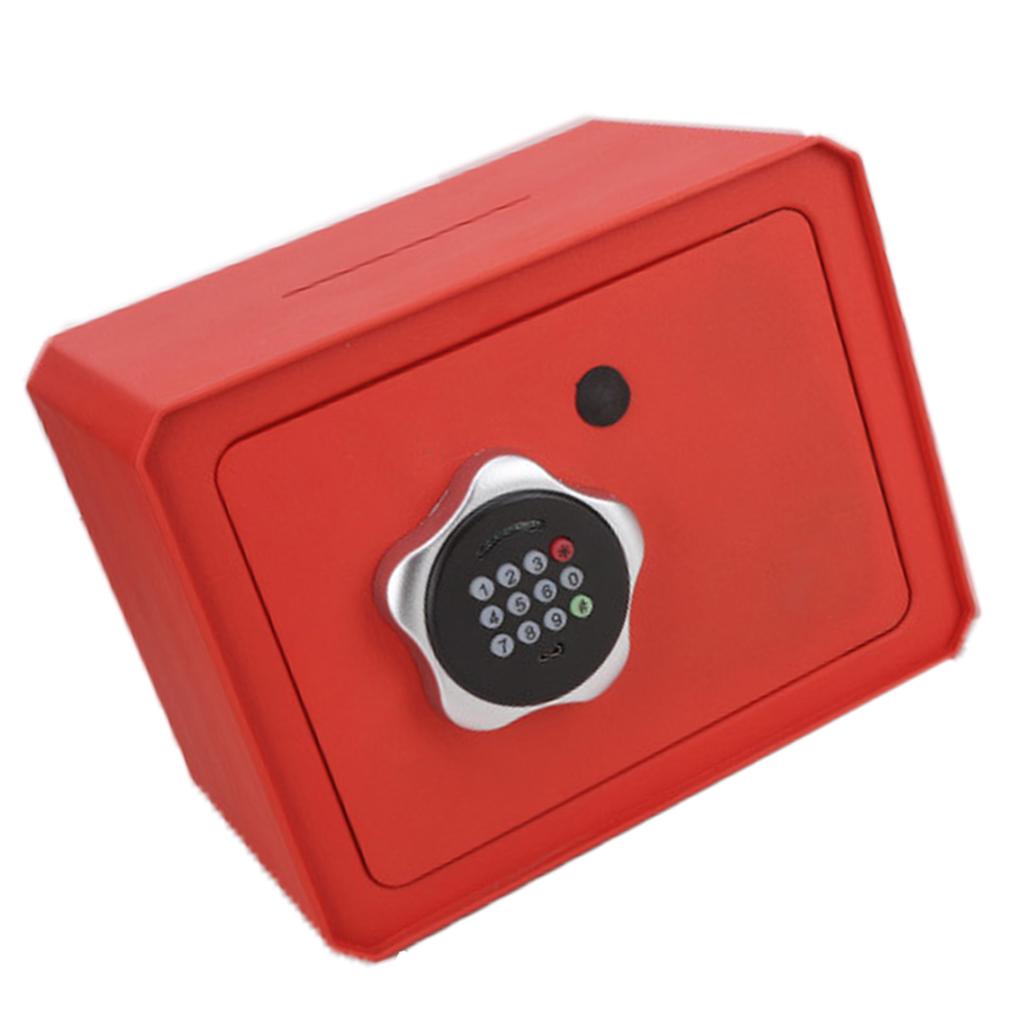Kids Safe Box Intelligent Password Lock Alloy Steel Digital Electronic Security Safe Bank Orange