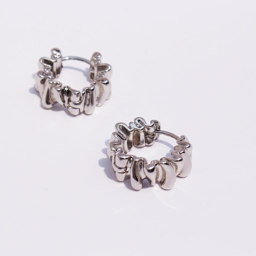 Уникальный дизайн, серьги-кольца с лентой, женские индивидуальные модные трендовые серьги, пряжки для ушей в стиле «холодный тренд» 566