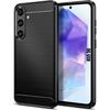 Protective Case - for Samsung Galaxy A55 5G - Flexible - Shockproof - Carbon Fiber Effect