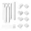 Mini Split Line Set Cover 76.2mm W 3110mm L, PVC Decorative Pipe Line Cover For Air Conditioner with 5 Straight Ducts & Full Components Easy to