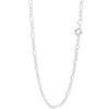 Серебряная цепочка Figaro 925 пробы, ширина, длина, цепочка, ожерелье для женщин и мужчин, простое, красивое [Shinjuku Ginnokura] приблизительно. 2.4мм 40-80см (55см)