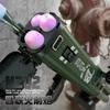 RPG Quadruple Toy Rocket Launcher Shooting Soft Bullet Weapo Children Outdoor Game Fake Gun Toy For Birthday Gifts Movie Props