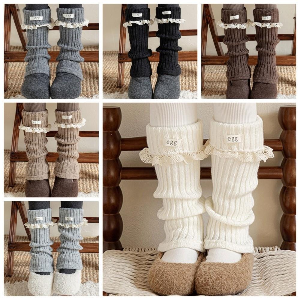Keep Warm Leg Warmers for Girls Knitted Children's Socks Cute Pile Sock Kids
