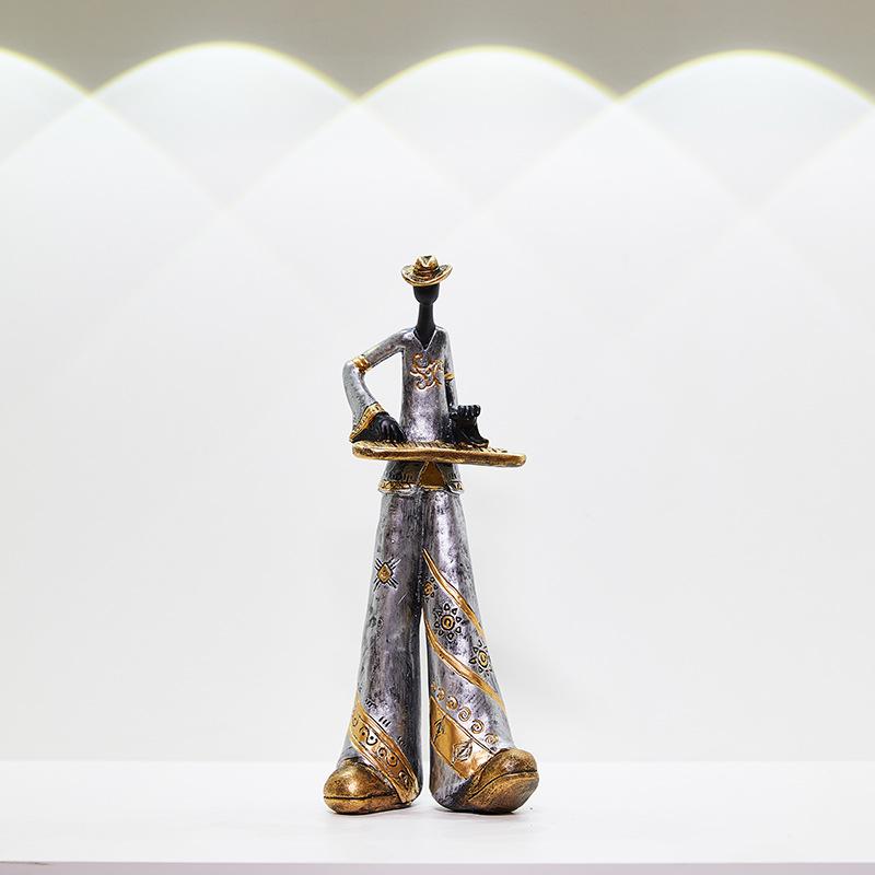 Creative American Band Decoration Musical Instrument Model Living Room Porch Study Nordic Arts And Crafts Statue Sculpture Home