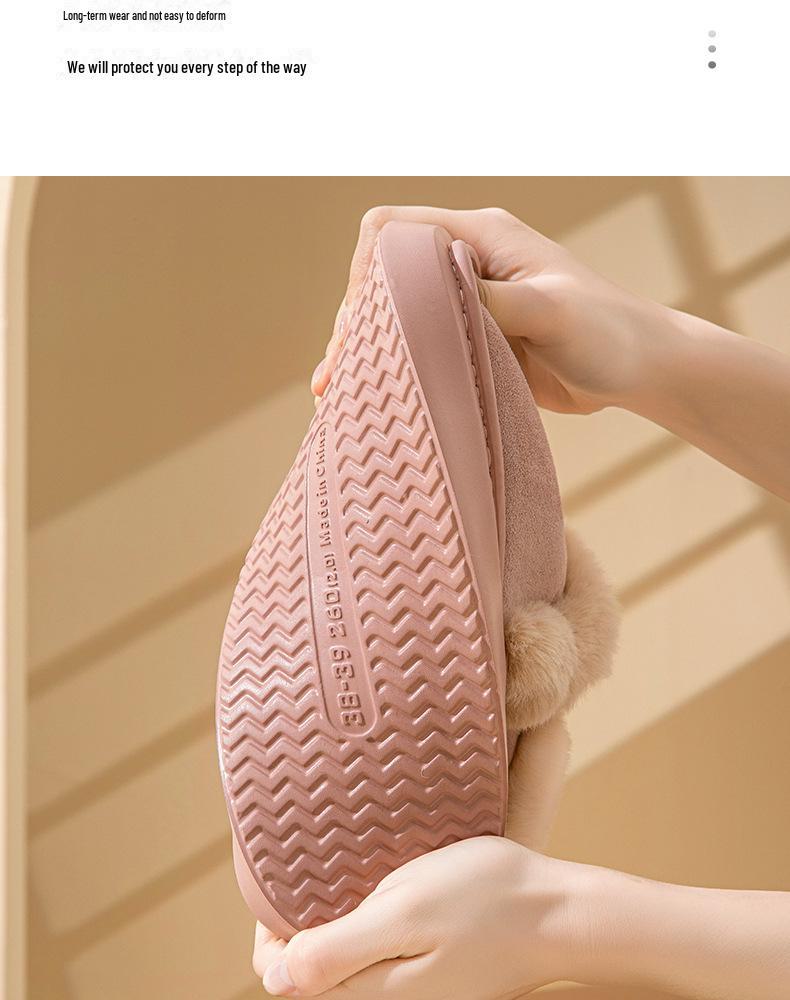 Женские зимние высокие нескользящие хлопковые ботинки на толстой подошве с плюшевой подкладкой