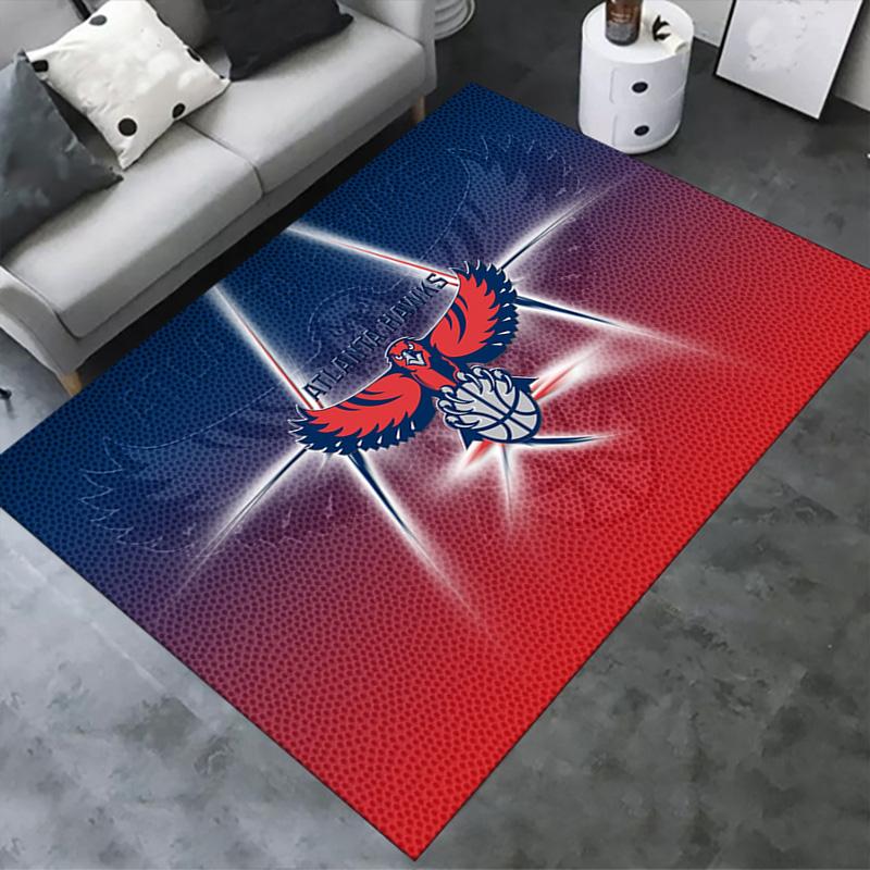 Atlanta hawks Carpet Rug for Living Room Bedroom Home Sofa Decoration,Kids play Non-slip Floor Mat