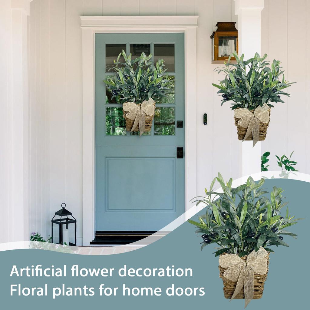 Искусственное украшение из цветов, Домашние дверные цветочные растения