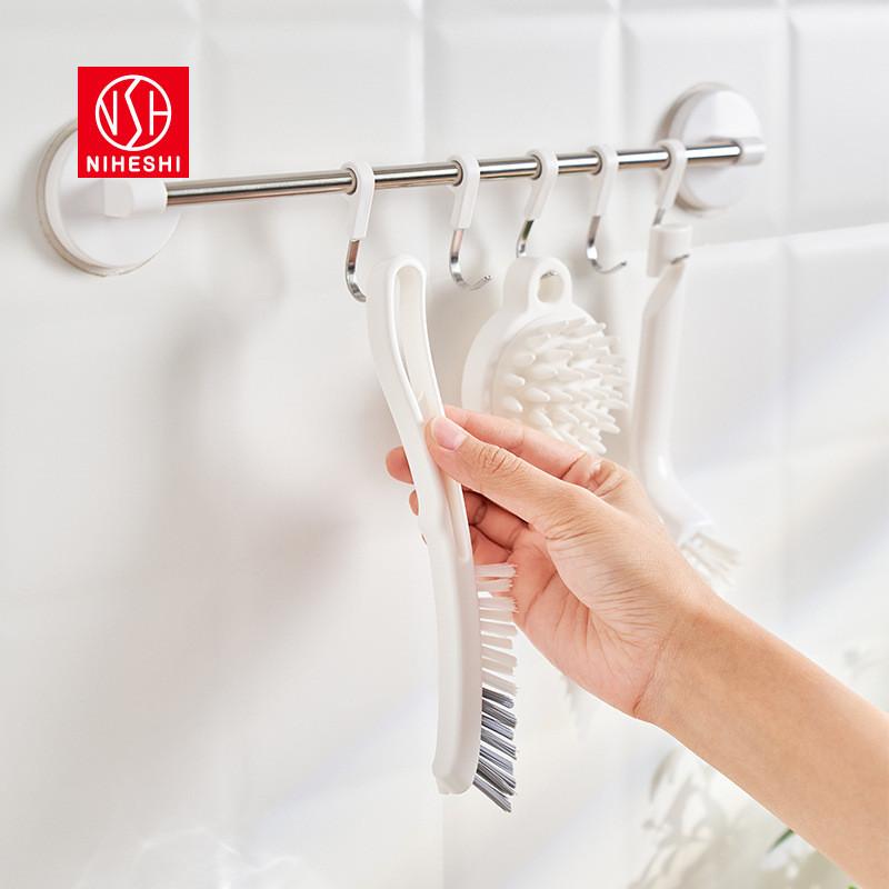 Пластиковая Эргономичная Щетка для Пола в Ванной Комнате для Плитки и Чистки Затирки