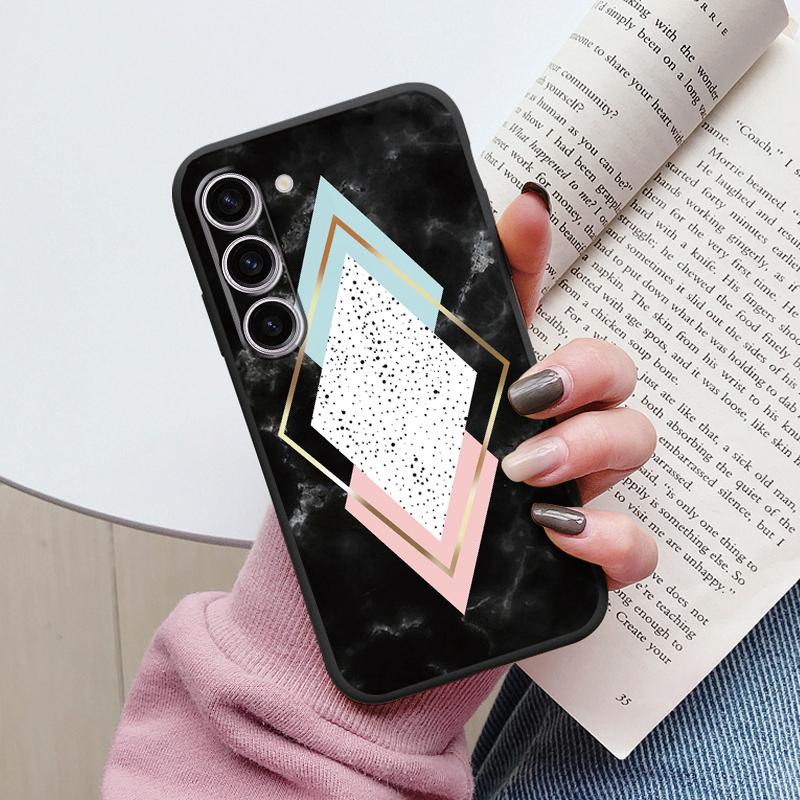 Чехол для Samsung A55 5G Задняя крышка Защитный силиконовый Funda Модный Мраморный Каменный Текстурный Coque для Samsung Galaxy A54 A56 Capa
