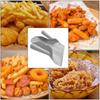 Пластиковый совок для чипсов с одной/двумя ручками, упаковщик для попкорна, лопатка для картофеля фри, ресторан быстрого питания