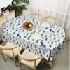 Овальная скатерть водонепроницаемая маслостойкая ПВХ крышка стола чехол декоративный обеденный стол кофейня свадебный декор красивая крышка стола