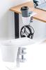 Sanwa Direct Drink Holder Desk Headphone Hanger Bag Hanger Clamp Type Metal Load Capacity 5kg White 200-STN063W