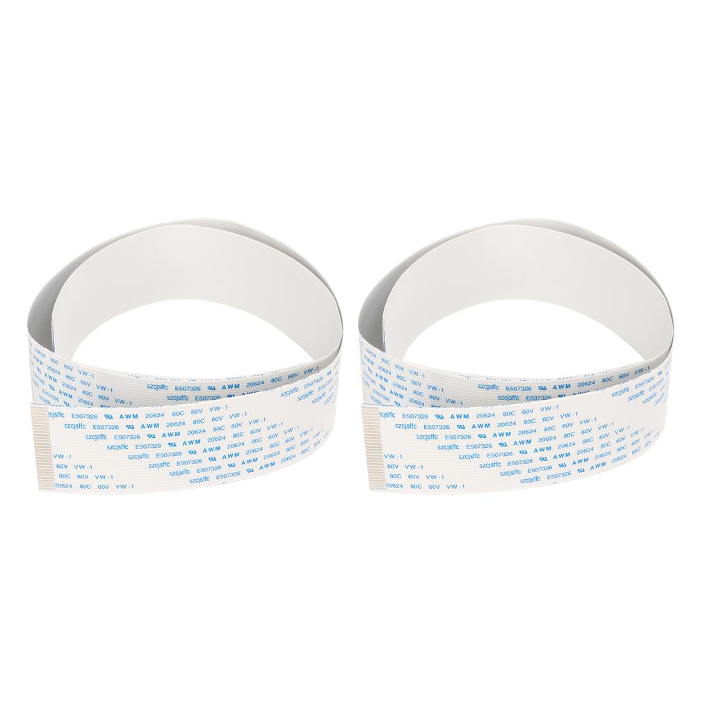 2Pcs Printer Flexible Flat Cable Fast Transmission High Softness FFC Flexible Ribbon Cable for