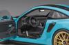 AUTOart Scale Porsche 911 GT2 RS Weissach Package Black Finished Model 78175 1/18 (991.2) Blue/Carbon